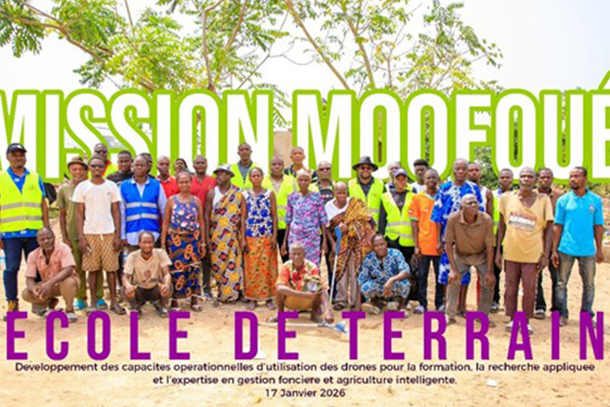 Mission drone à Moofoué : l'UVCI consolide son expertise en technologies géospatiales et ouvre son premier PPN rural